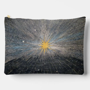 Bolsito Accesorio Grande Estrella Explosiva Amarilla Abstracta Mística Cele