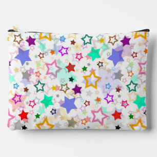 Bolsito Accesorio Grande Estrellas Coloridas Blancas