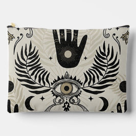 Bolsito Accesorio Grande Evil Eye Print Cosmetic Bag
