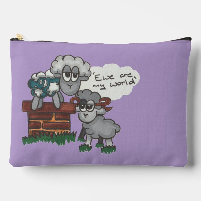 Bolsito Accesorio Grande Ewe Are My World (Anverso)