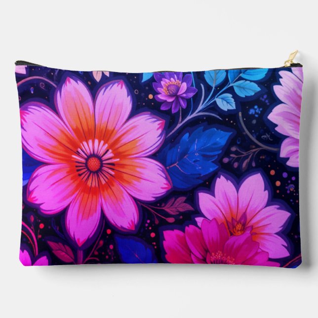 Bolsito Accesorio Grande Fantasía floral (Reverso )