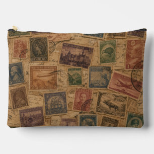 Bolsito Accesorio Grande Filatelia Ephemera de Sello de Correo Antiguo