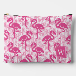 Bolsito Accesorio Grande Flamenco Tropical - Monograma Rosa Caliente Llave 
