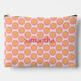 Bolsito Accesorio Grande Flor Amarilla Y Rosa Botánica