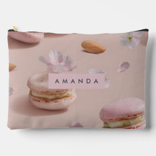 Bolsito Accesorio Grande Flor de almendra personalizada de Pastel Macaron