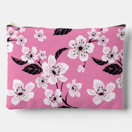 BOLSITO ACCESORIO GRANDE FLOR DE CEREZO - PATRÓN SAKURA EN ROSA CLARO