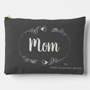 Bolsito Accesorio Grande Flor silvestre simplista para mamá de sus hijos