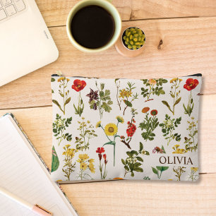 Bolsito Accesorio Grande Flor silvestre vintage