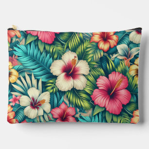 Bolsito Accesorio Grande Floral hawaiano/tropical