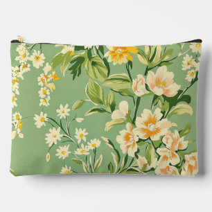 Bolsito Accesorio Grande Floral Retro