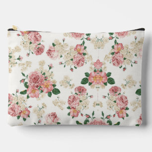 Bolsito Accesorio Grande Floral vintage sobre blanco
