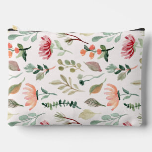 Bolsito Accesorio Grande Flores acuáticas rústicas de bonito Patrón cutáneo