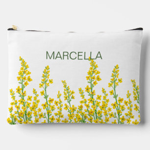 Bolsito Accesorio Grande Flores de citrina amarilla moderna