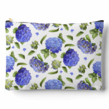 Flores de Hortensia Azules Arte Botánico