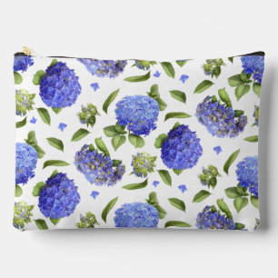 Bolsito Accesorio Grande Flores de Hortensia Azules Arte Botánico