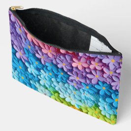BOLSITO ACCESORIO GRANDE FLORES DE OBSERVACIÓN EN 3D COLORADOS EN LIBRAS DE