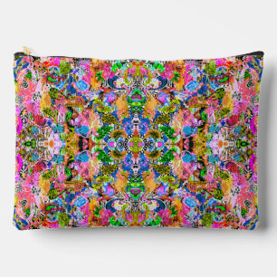 Bolsito Accesorio Grande Flores de pañuelo abstractas coloridas lindas mezc