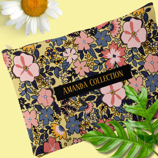 Bolsito Accesorio Grande Flores múltiples personalizadas modernas y hermosa