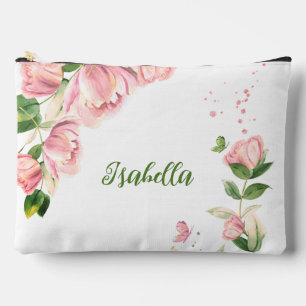 Bolsito Accesorio Grande Flores rosa románticas