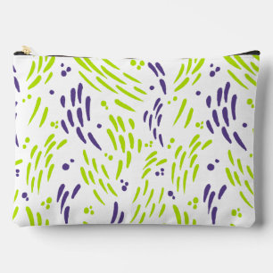 Bolsito Accesorio Grande Flujo en verde limón y púrpura