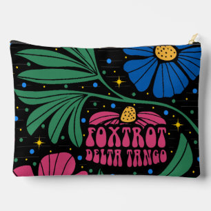 Bolsito Accesorio Grande Foxtrot Delta Tango Flower Boho