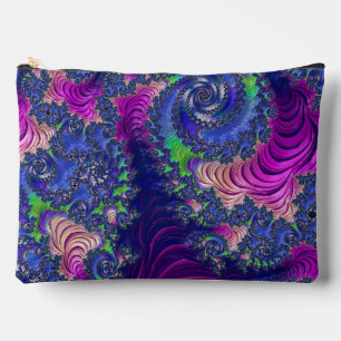 Bolsito Accesorio Grande Fractal arcoiris colorido de Boho Jewel Tone Tripp