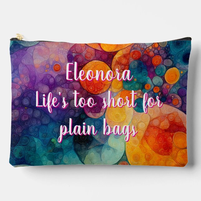 Bolsito Accesorio Grande Fractal de vida - Lanza solar grande (Anverso)