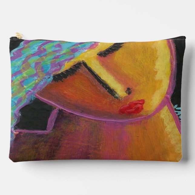 Bolsito Accesorio Grande Funky Abstract Art (Anverso)