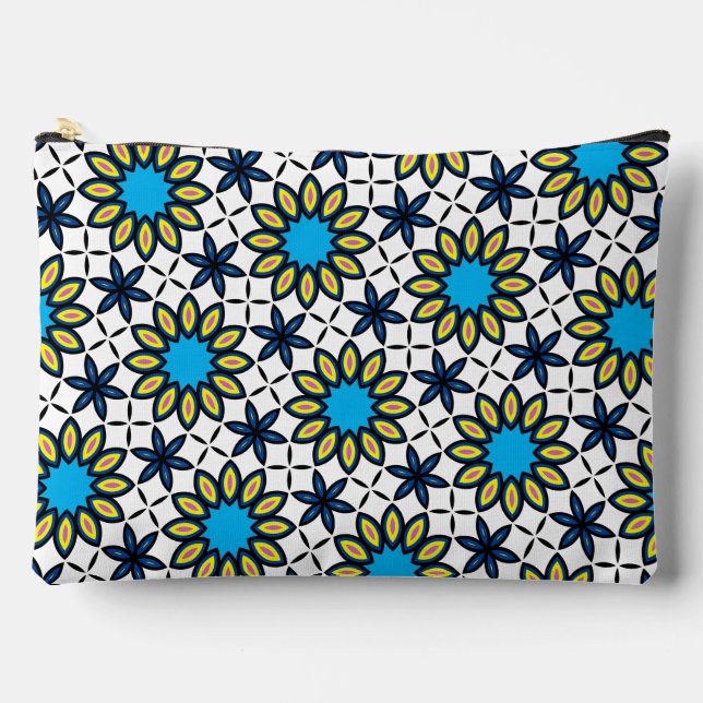 Bolsito Accesorio Grande Funky Geométrico Daisy Pattern (Anverso)