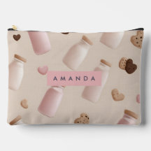 Galleta rosa y fresa personalizada