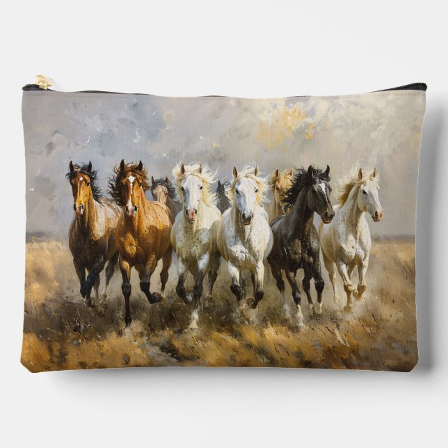 Bolsito Accesorio Grande Galloping Mustang Pintura (Anverso)
