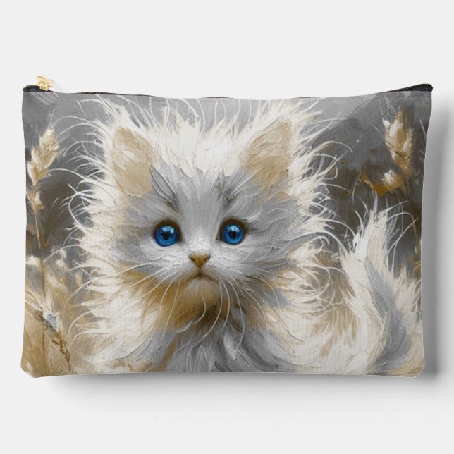 Bolsito Accesorio Grande Gatito blanco preciado (Anverso)