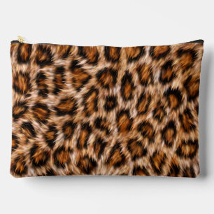 Bolsito Accesorio Grande Gato Leopardo Jaguar Patrón Pelaje Marrón