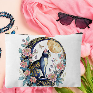 Bolsito Accesorio Grande Gato y luna de arte deco