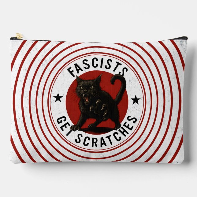 Bolsito Accesorio Grande Gatos Contra Fascistas (Anverso)