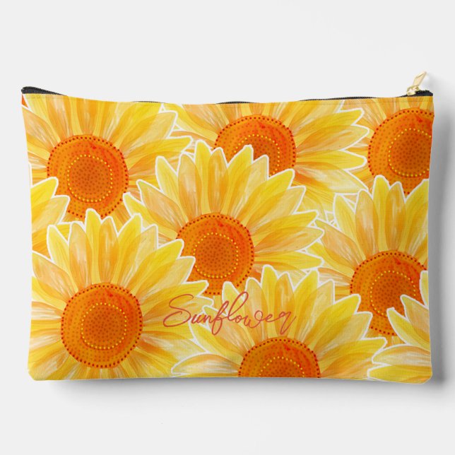 Bolsito Accesorio Grande Girasol (Reverso )