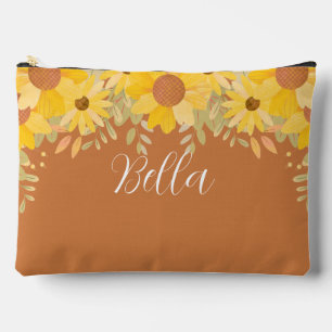 Bolsito Accesorio Grande Girasoles en flor personalizados