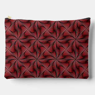 Bolsito Accesorio Grande Giro de espiral 3D geométrico gráfico rojo