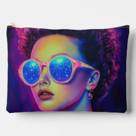 Bolsito Accesorio Grande Glamour Neon Galaxy