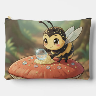 Bolsito Accesorio Grande Goldene Hummel im Blütentanz