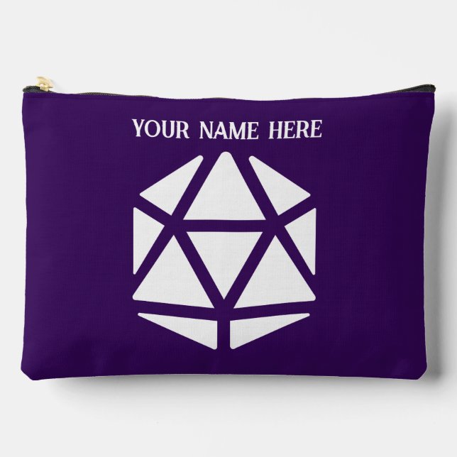 Bolsito Accesorio Grande Golpe Crítico Dice Acc. Zip Pouch (grande) (Anverso)