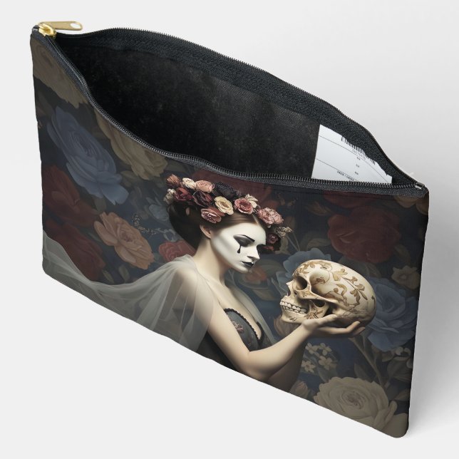 Bolsito Accesorio Grande Gothic Art Cosmetic Bag (Abierto)