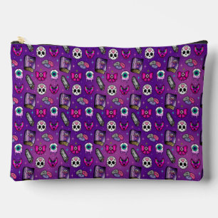 Bolsito Accesorio Grande Gótico Pastel - Bruja - Halloween morado