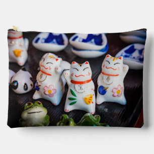 Bolsito Accesorio Grande Grabando figuras de gatos