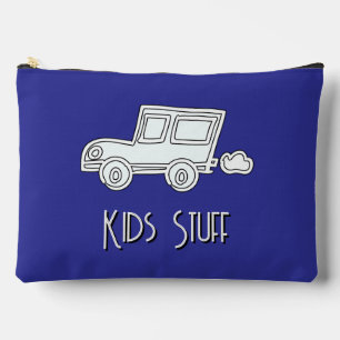 Bolsito Accesorio Grande Graciosos niños de auto con azul