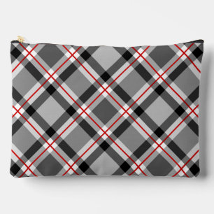 Bolsito Accesorio Grande Gran acabado moderno, negro, blanco, gris y rojo