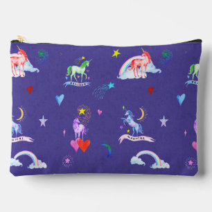 Bolsito Accesorio Grande Gran acuarela Unicornio