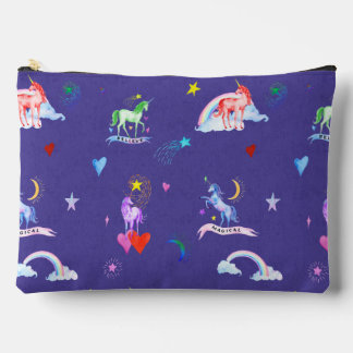 Bolsito Accesorio Grande Gran acuarela Unicornio