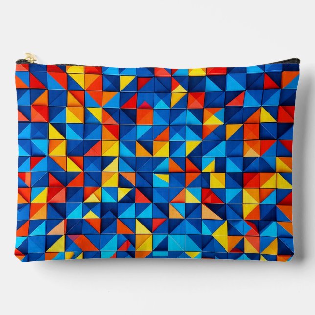 Bolsito Accesorio Grande Grid Fragments (Anverso)