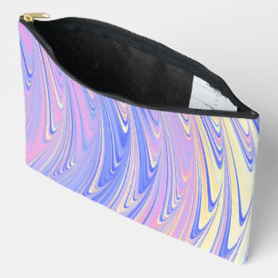 Bolsito Accesorio Grande Groovy Eclectic Quirky Ondulado Pastel Abstracto